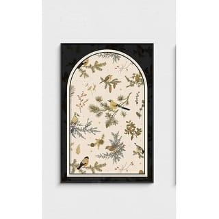 Botanical Harmony Antique Botanical & Bird Art Print