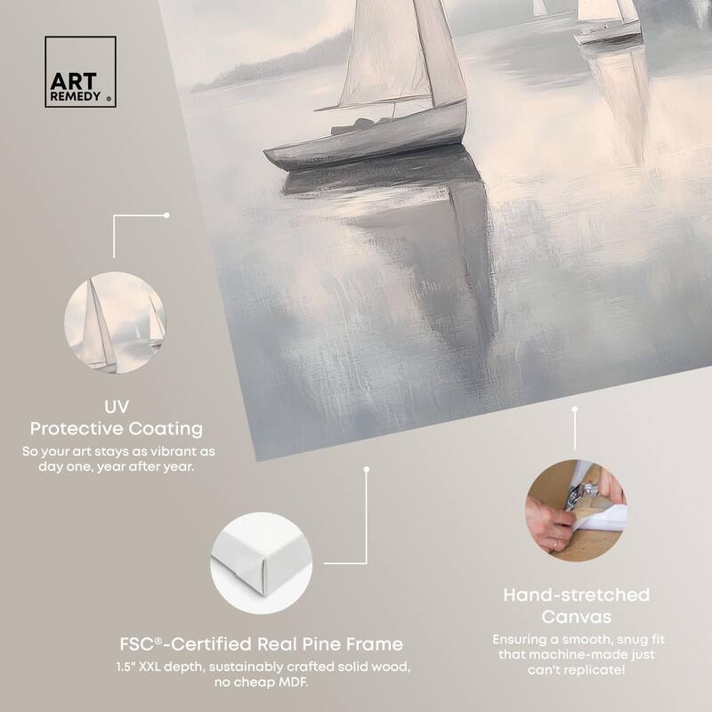Dreaming of Sails Canvas by Art Remedy, Gallery Wrapped