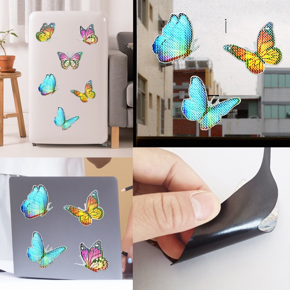 18 Pieces Screen Door Decorative Double Sided Sticker