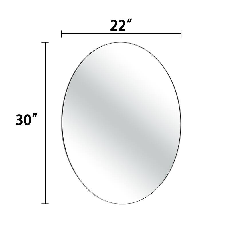 Bathroom Mirror Wall Mirror Vanity Mirror with Metal Frame (1 Piece)