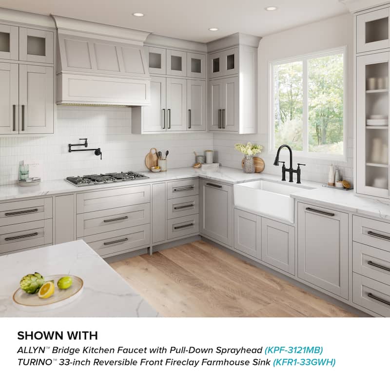 KRAUS Allyn Wall Mount Pot Filler Kitchen Faucet with Retractable Arm