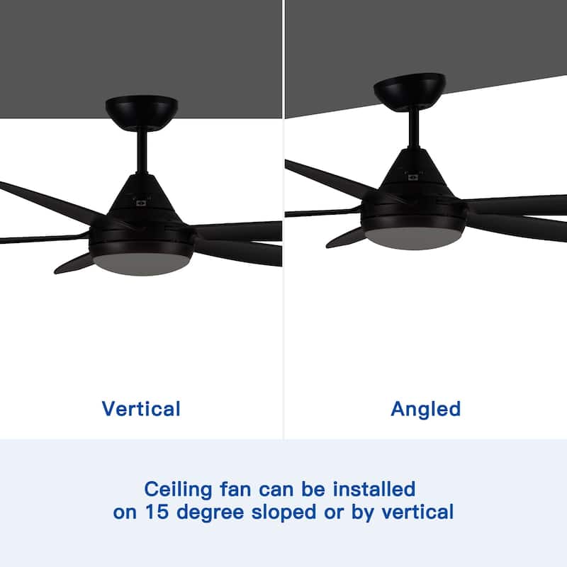 56" Ceiling Fan Light with Remote Control