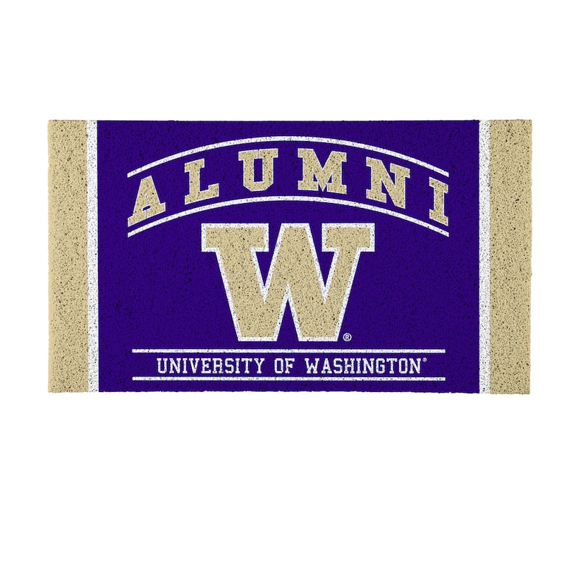 28 in. x 16 in. University of Washington Alumni Full Color PVC Door Mat