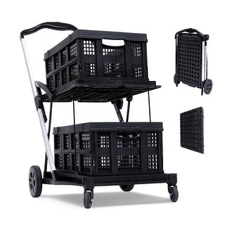 Multi-use Functional Collapsible Carts, Mobile Folding Trolley ...