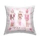 preview thumbnail 1 of 5, Stupell Merry Pink Nutcrackers Decorative Printed Throw Pillow Design by Melissa Hyatt