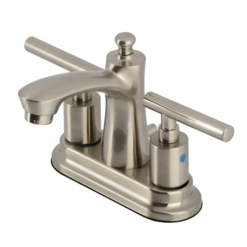 Kingston Brass FB762.CML Manhattan 1.2 GPM Centerset Bathroom Faucet - Brushed Nickel