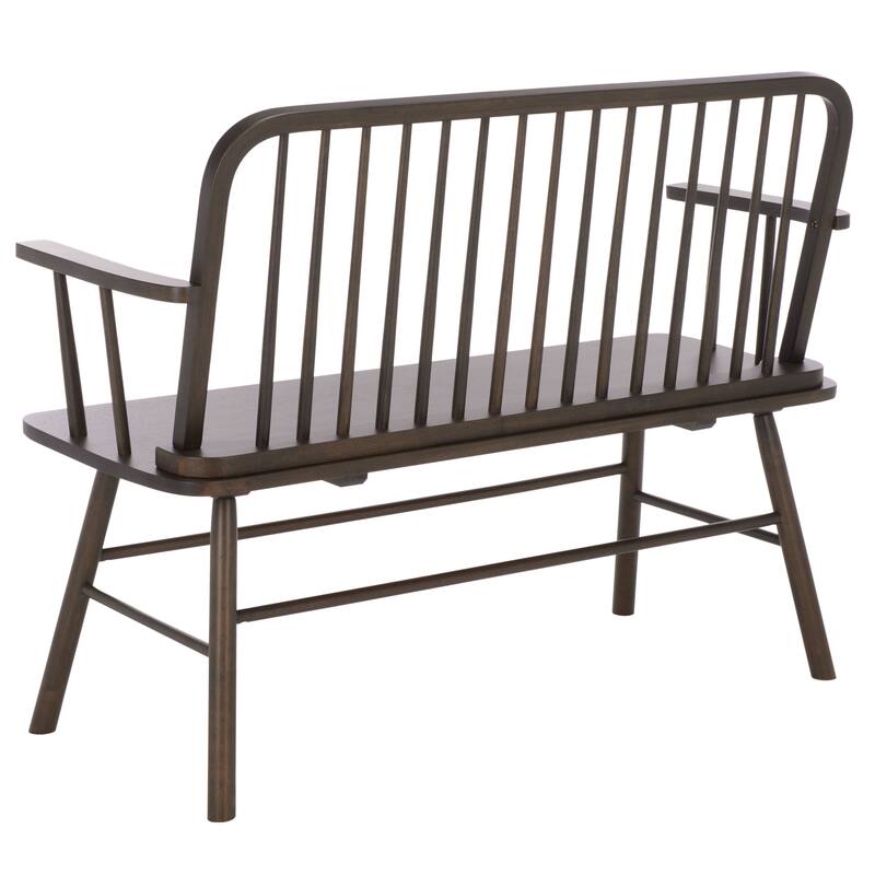 SAFAVIEH Tella Farmhouse Solid Wood Spindle Bench - 35"W x 19"D x 47"H