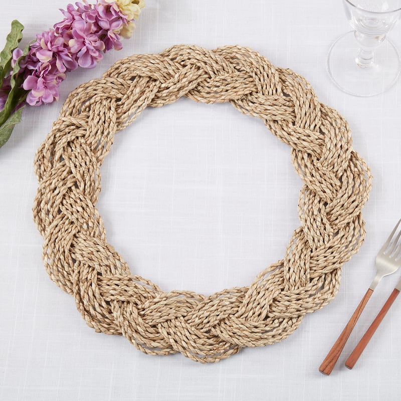 Braided Design Table Placemats (Set of 4) - 15"