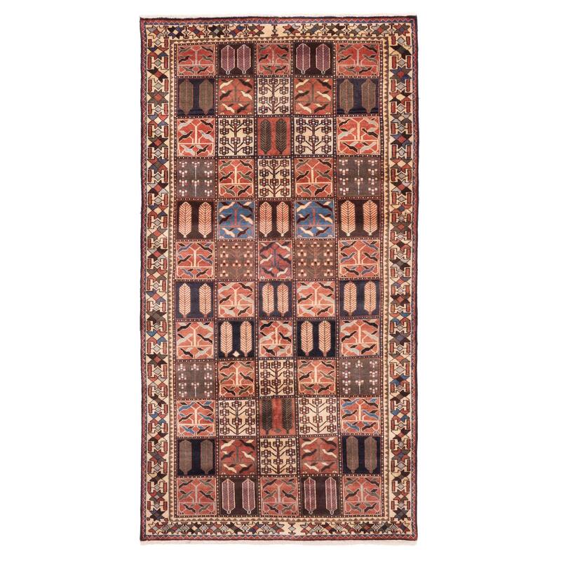 ECARPETGALLERY Hand-knotted Kayseri Vintage Light Red Wool Rug - 4'11 x 9'6