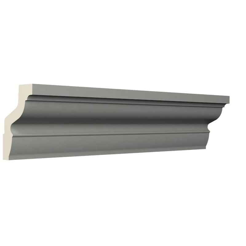 1 3/4"H x 1 1/8"P x 2"F x 96"L Sage Crown Moulding - 1-Pack