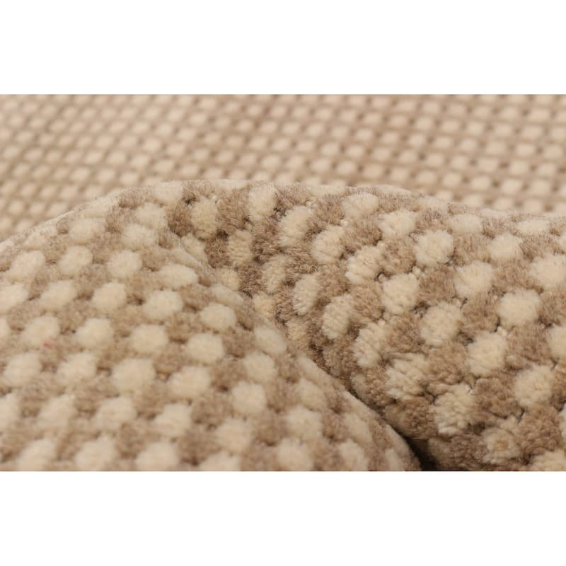Kashkuli Gabbeh Beige Rug 7'10" x 11'2" - 7'10 x 11'2