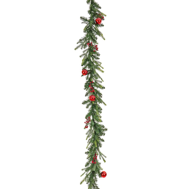 National Tree Company 6 ft. Feel Real Scotch Creek Fir Pre-Lit Garland - 6 ft