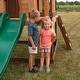 preview thumbnail 10 of 12, Backyard Discovery Echo Heights Cedar Wooden Elevated Kids Playhouse - 6'3" x 10'0"