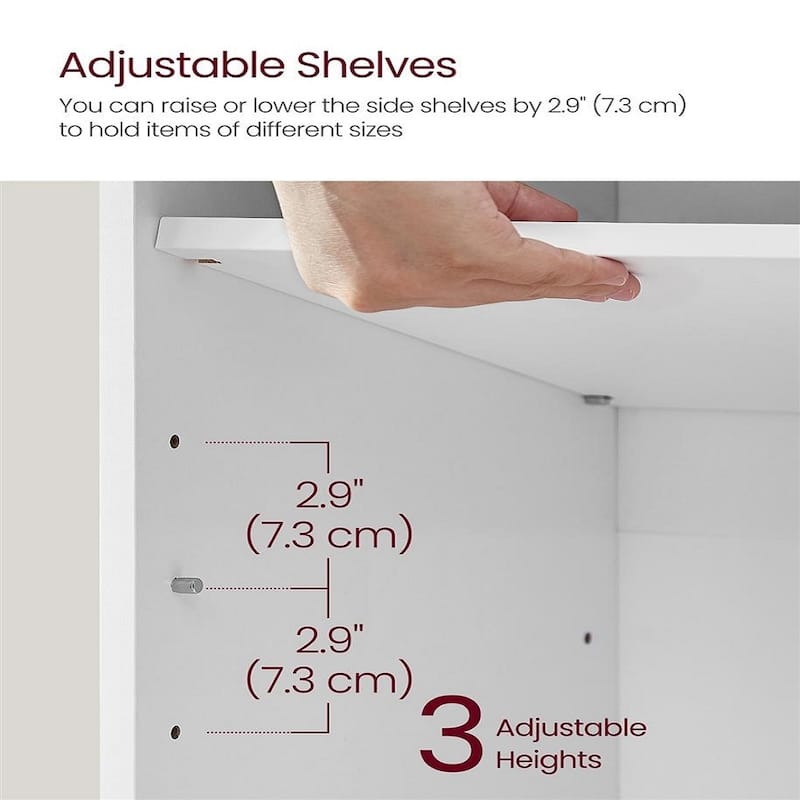 9-Compartment Storage Bench with Comfortable Linen-Look Seat Cushion for Shoes and Accessories - 11.9"D x 30.9"W x 18.9"H