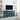 Multifunctional Teal Blue TV Stand with Glass Doors, Adjustable Shelves, Sideboard Console