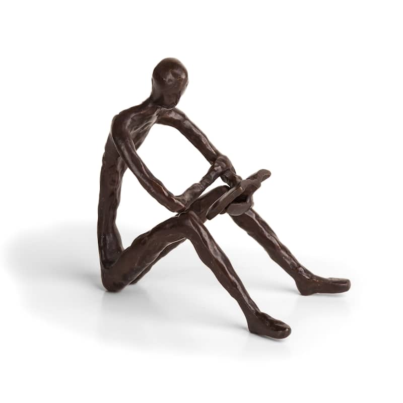 Danya B. Leisure Reading Bronze Sculpture