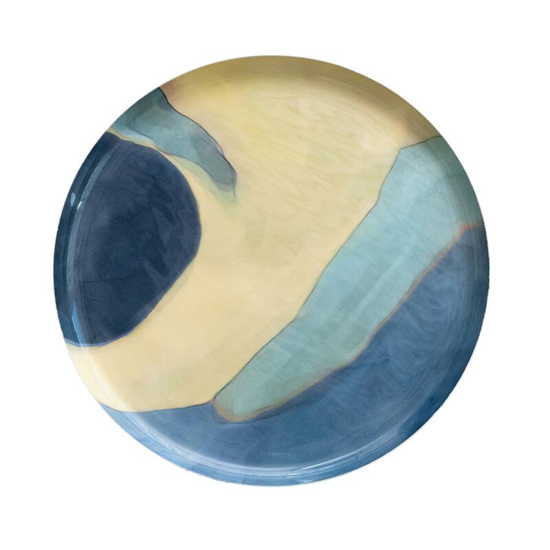Mosaic Enameled Metal Table