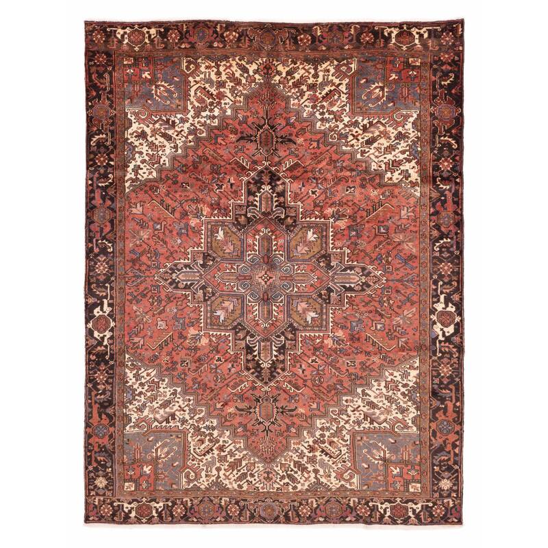 ECARPETGALLERY Hand-knotted Sarabi Red Wool Rug - 8'3 x 10'10