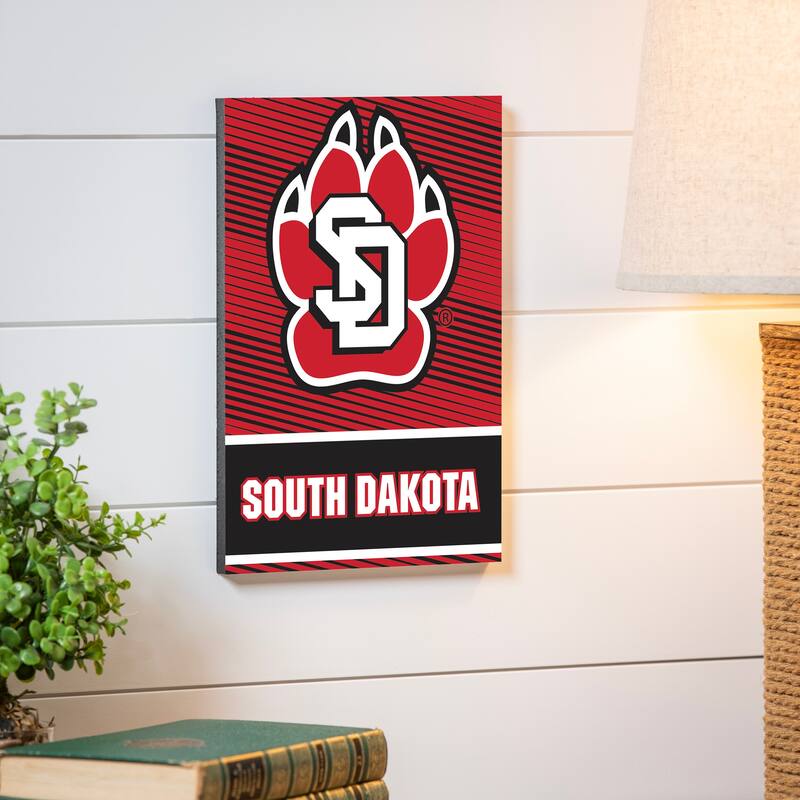 University of South Dakota Foam Core Wall Decor - White