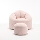 preview thumbnail 63 of 101, Microfiber High-Density Foam Bean Bag Lounge Chairs with Removable Footrest