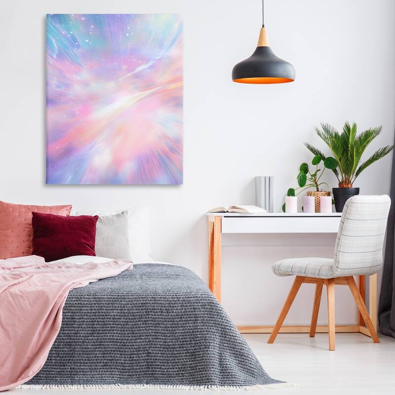 Stupell Iridescent Nebula Abstraction Canvas Wall Art Design By Franklyn Gregory
