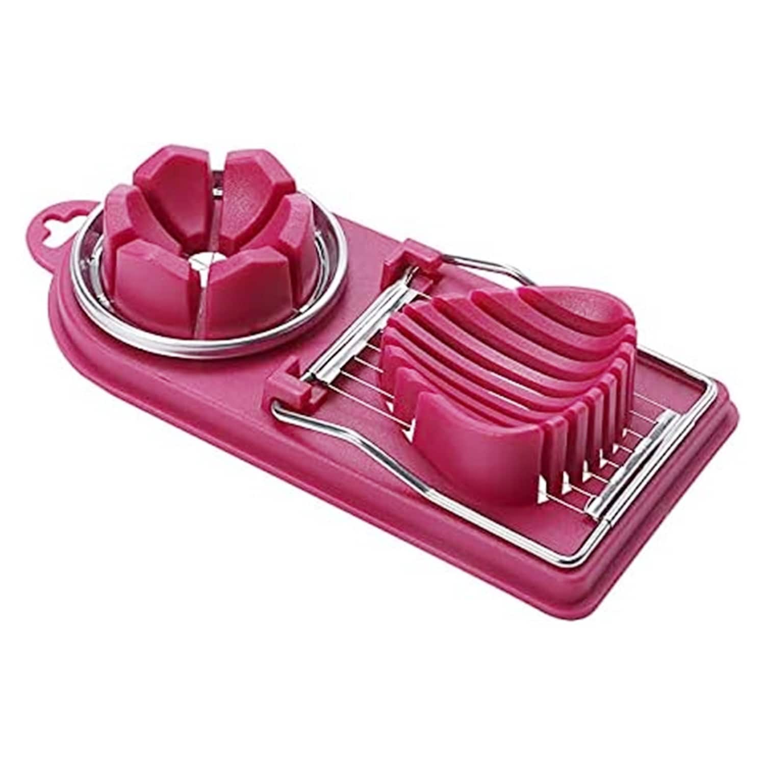 2-in-1 Stainless Steel Egg Slicer Cutter & Vegetable Cutter