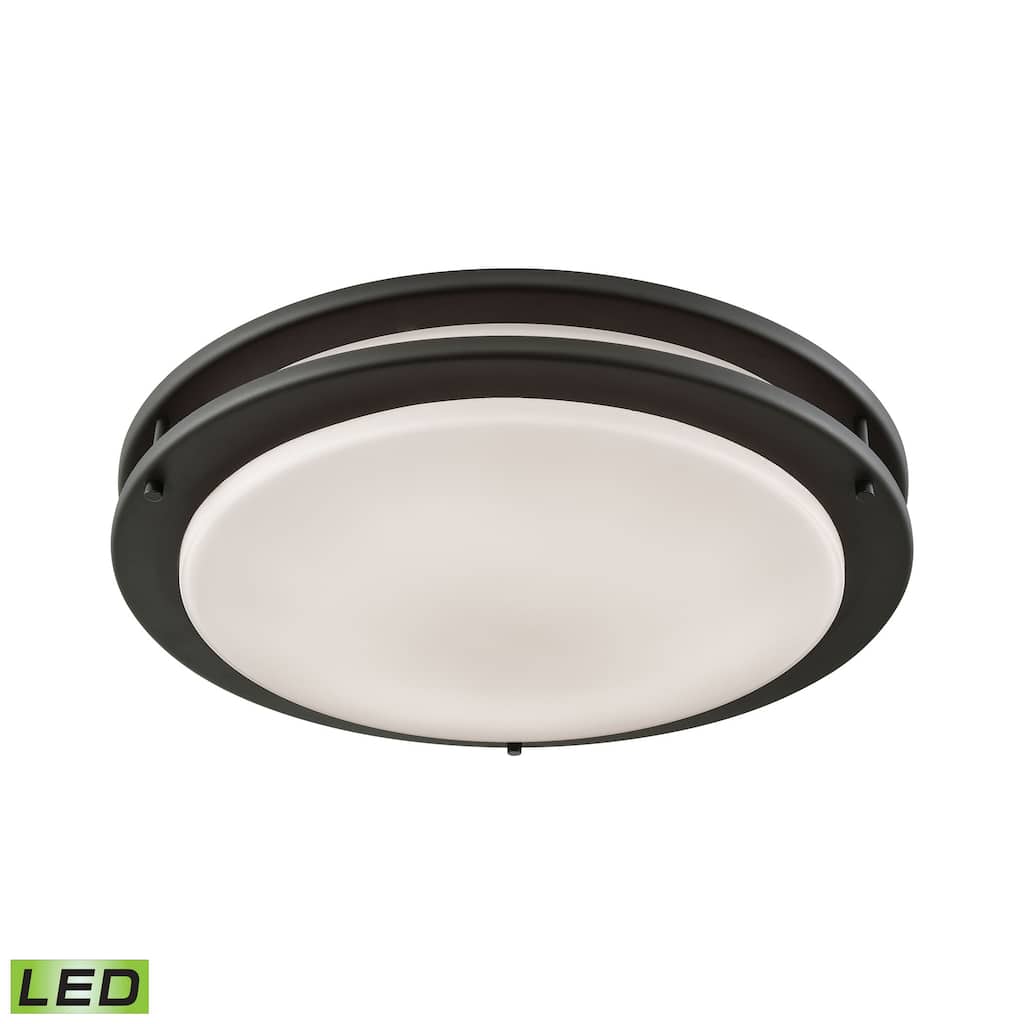 Elk Home Clarion Oil Rubbed Bronze Metal Flush Mount
