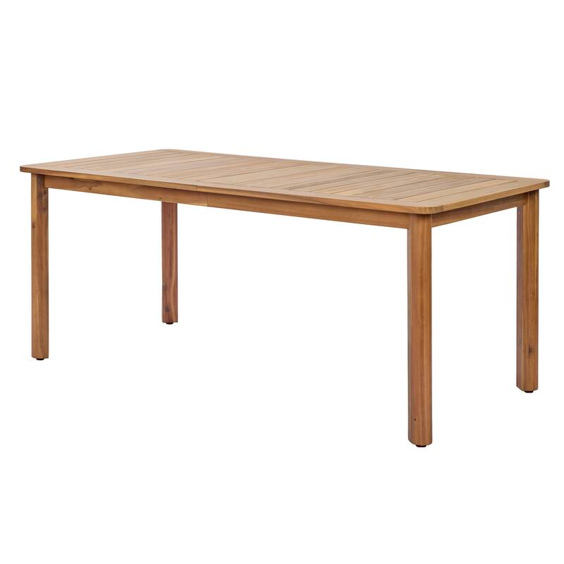 Christopher Knight Home - Solara 7-Piece Patio Acacia Wood Dining Set