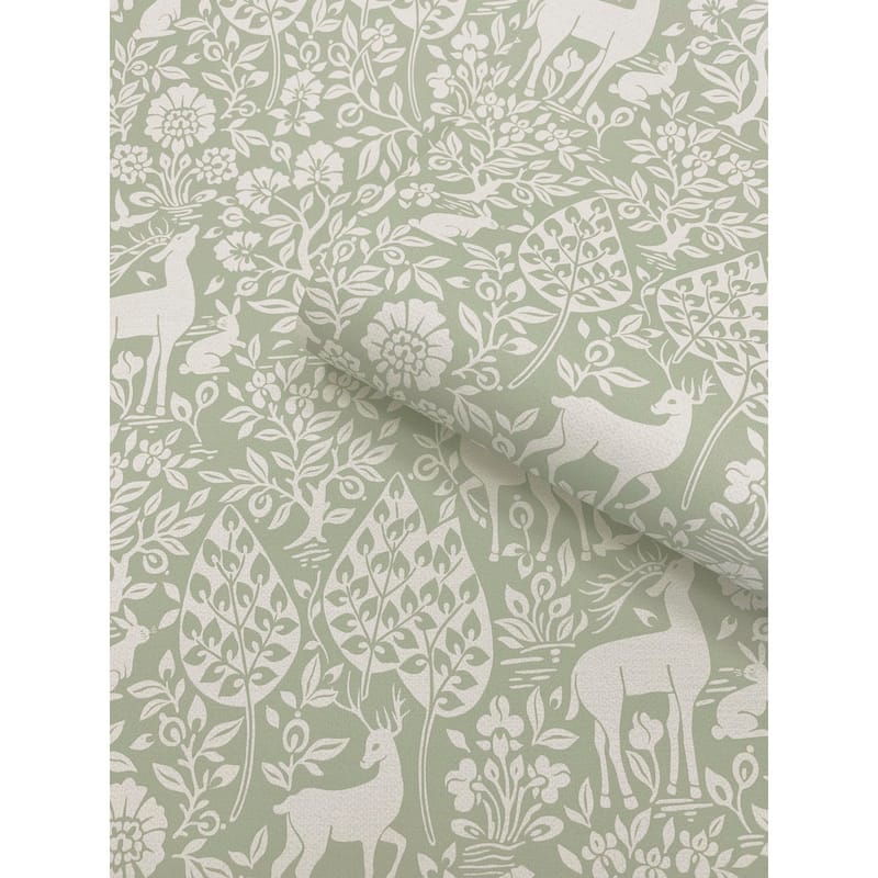 Deer Woods Non-pasted Wallpaper – 396in. x 21in. – Covers 56 square feet