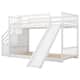 Twin over Twin Bunk Bed with Convertible Slide and Stairway - Bed Bath ...