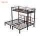 preview thumbnail 4 of 11, Twin XL over Twin & Twin Bunk Bed Metal Triple Bunk Bed