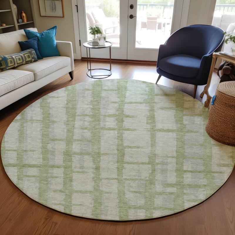 Machine Washable Indoor/ Outdoor Chantille Contemporary Rug