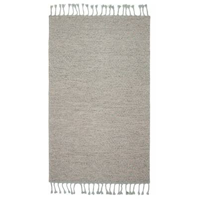 ECARPETGALLERY Braid weave Sienna Grey Wool Rug - 4'11 x 8'0