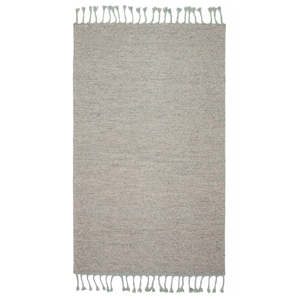 ECARPETGALLERY Braid weave Sienna Grey Wool Rug - 4'11 x 8'0