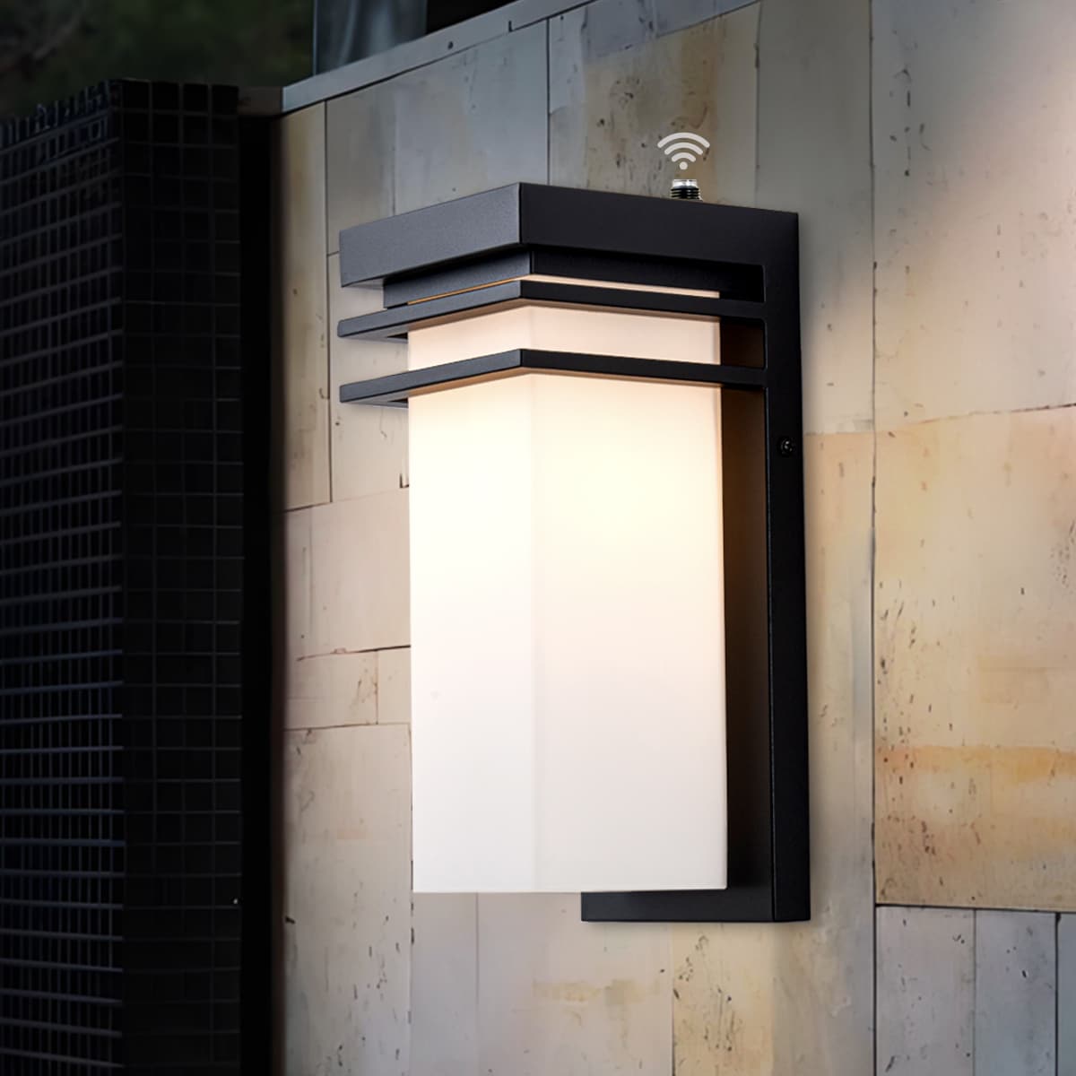12"H Modern Outdoor Wall Sconce 1 Pack