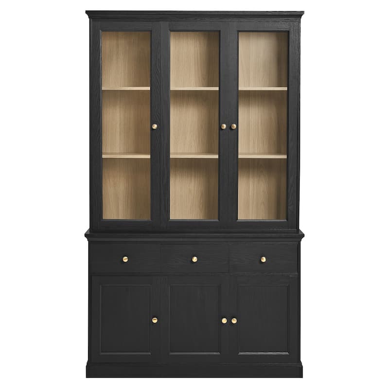 Amara 79 Inch Large Storage Display Cabinet