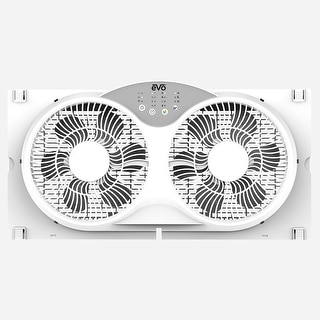 EVO Electronic Twin Window Fan with Remote - Bed Bath & Beyond - 43147418
