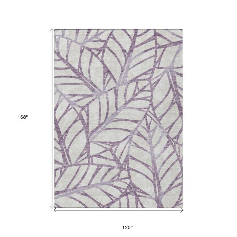 HomeRoots Floral Transitional Rectangle Outdoor Rug