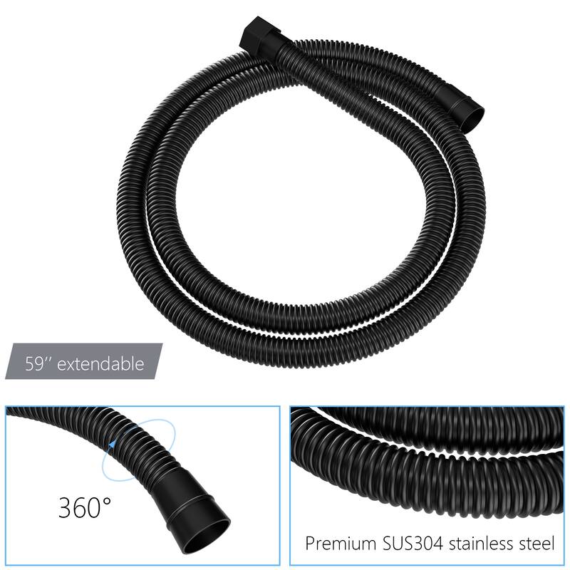 Waterfall Tub Spout Shower Faucet Set with 12 Inch Rain Shower Head