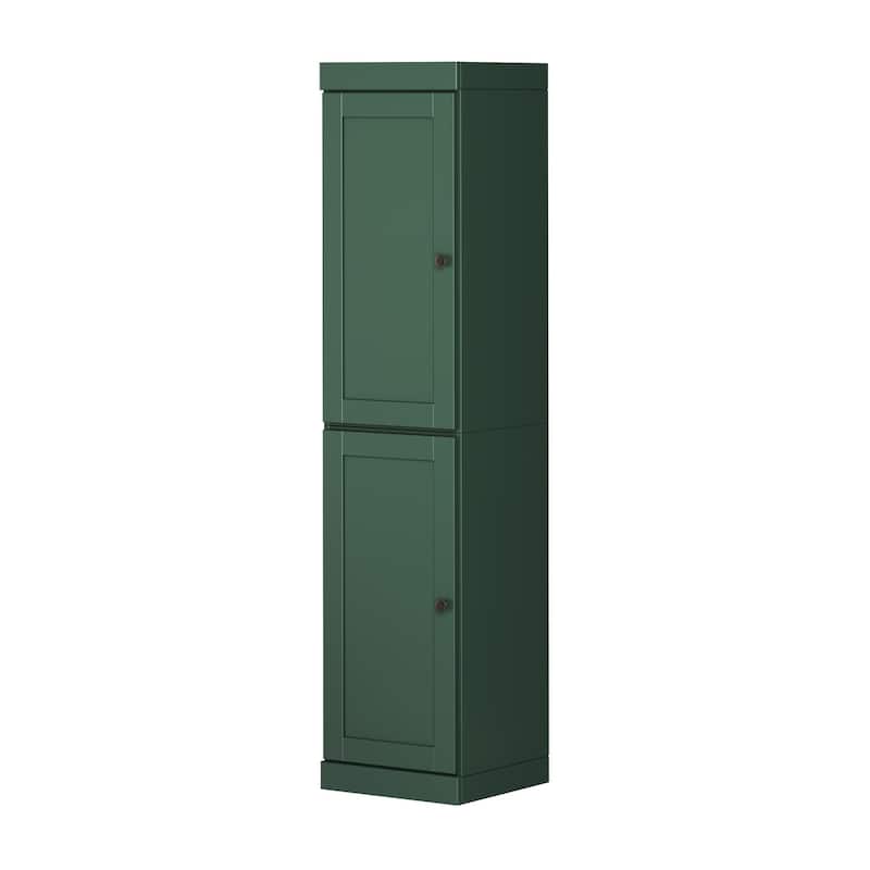Palace Imports 100% Solid Wood 16.5" Kitchen Pantry Cabinet with Shaker Doors and Adjustable Shelves