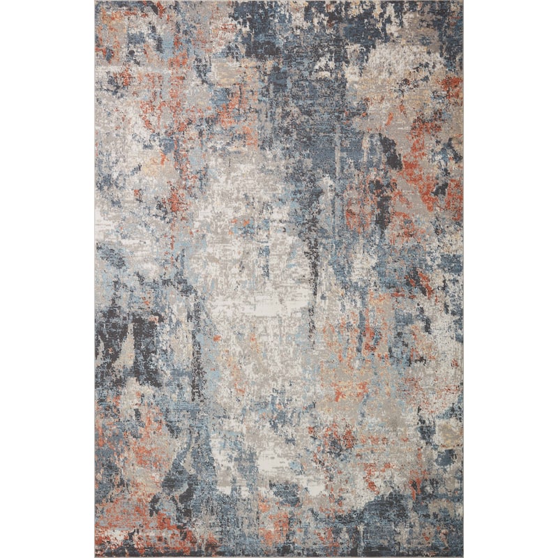 Alexander Home Rustic Glacier Abstract Area Rug