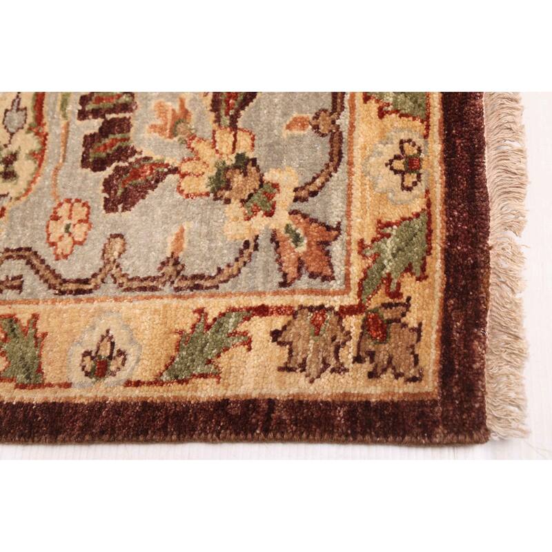 ECARPETGALLERY Hand-knotted Jamshidpour Dark Brown Wool Rug - 8'2 x 9'11