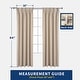 preview thumbnail 60 of 58, DriftAway Pinch Pleat Linen Textured Semi Sheer Solid Curtains Back Tabs