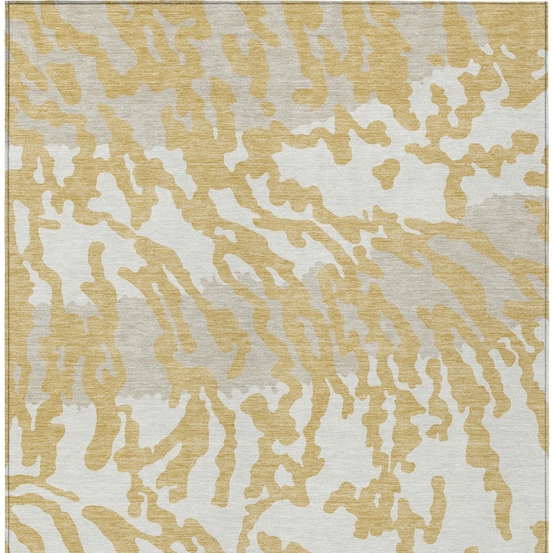 HomeRoots Animal Print Transitional Rectangle Outdoor Rug