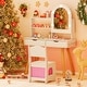 preview thumbnail 6 of 20, Costway Kids Vanity Set with 3-Color Lighting Modes, Adjustable - See Details