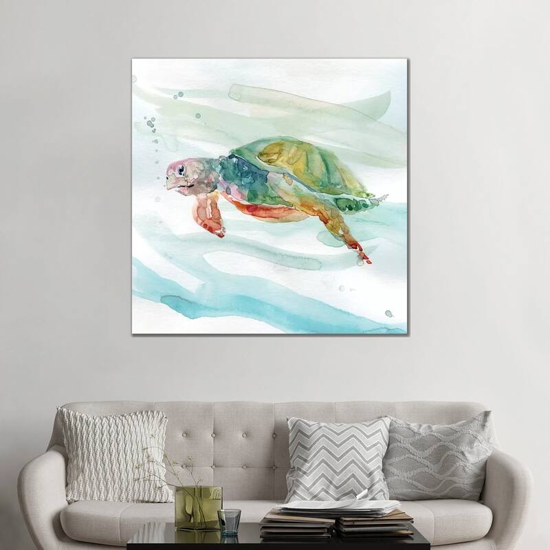 iCanvas "Turtle Tropics II" by Carol Robinson Canvas Print