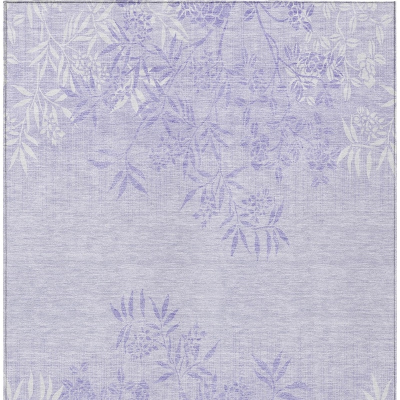 HomeRoots Floral Transitional Rectangle Outdoor Rug