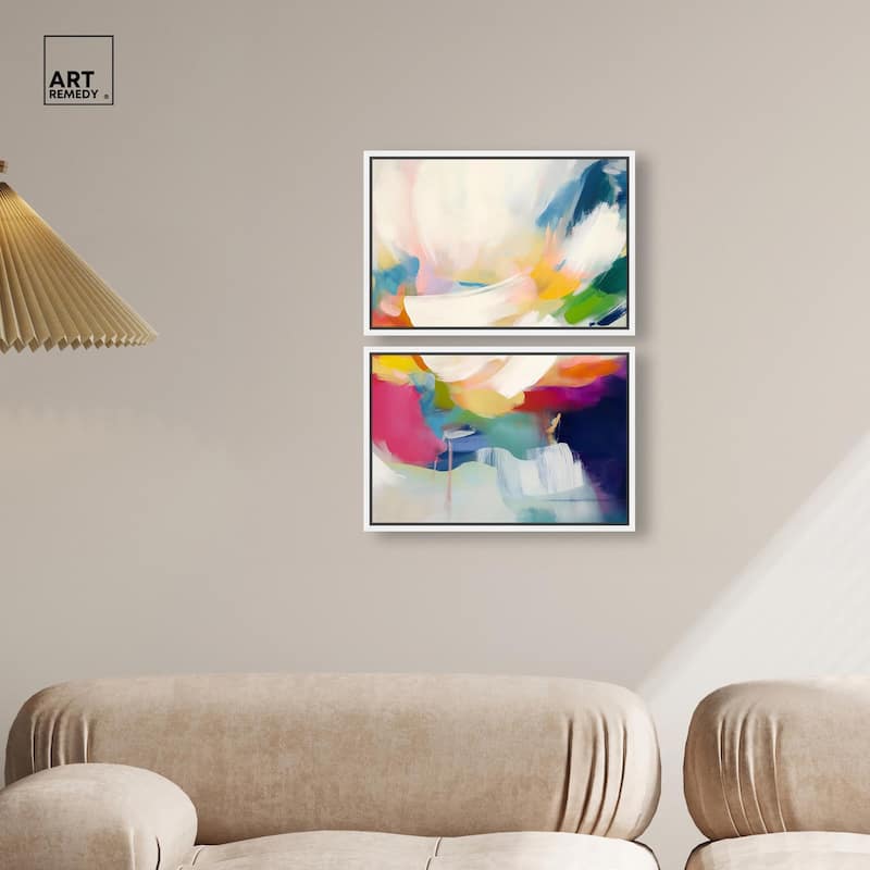 Riot of Color I Canvas Set of 2 by Art Remedy