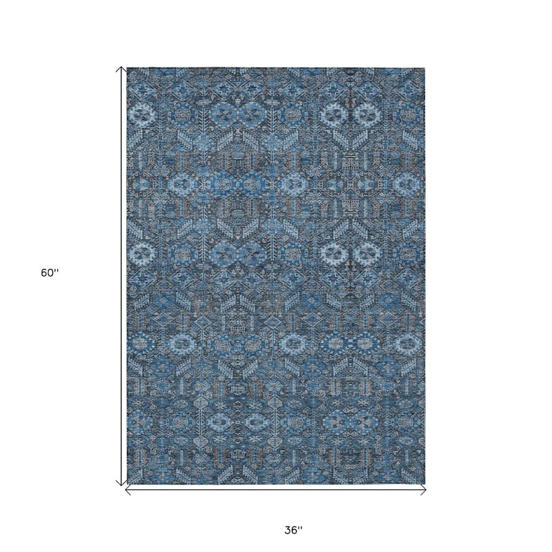 Sari Lush Floral Weather Resistant Classic Meets Modern Outdoor Rug