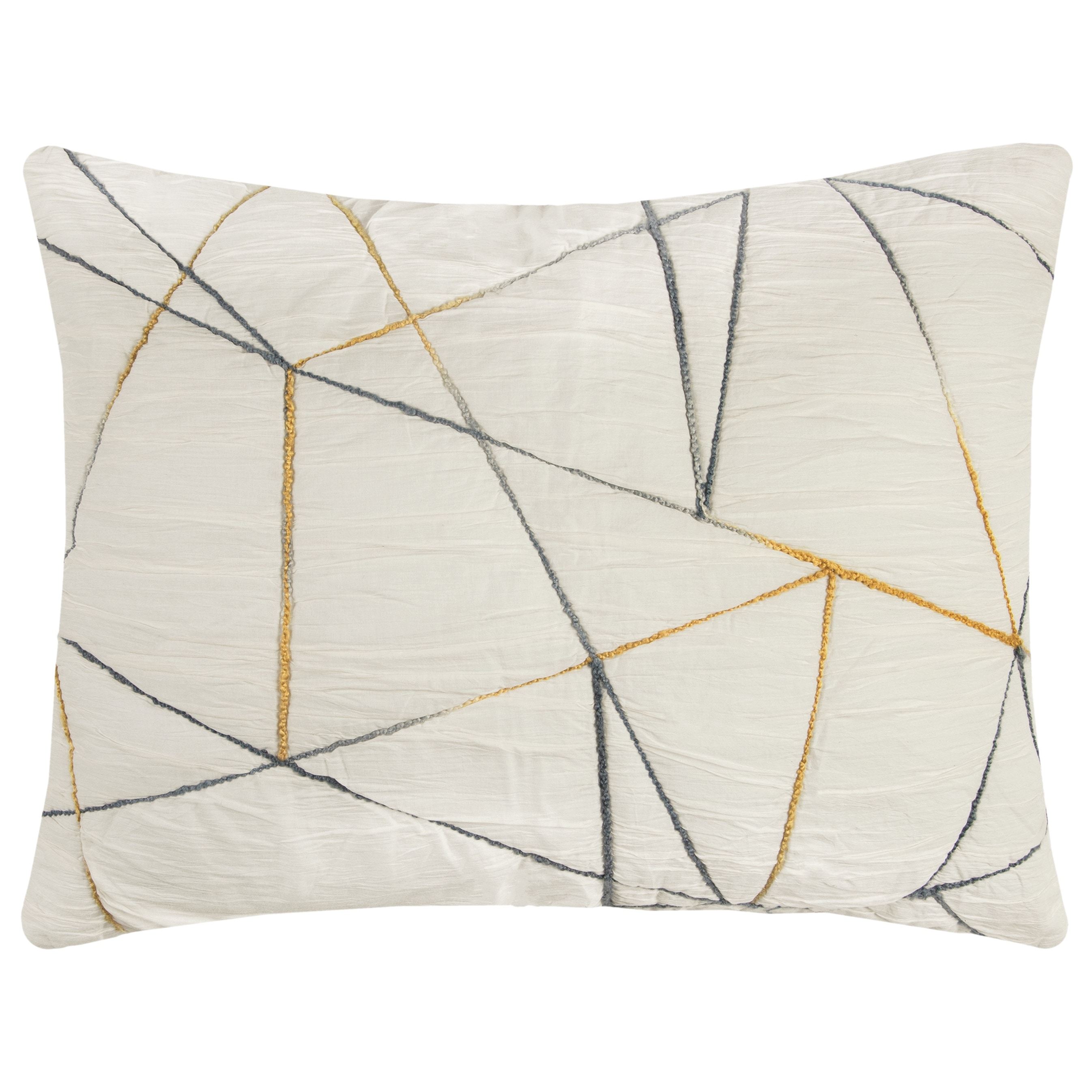 Julian Hand Quilted Cotton Sham in Ivory